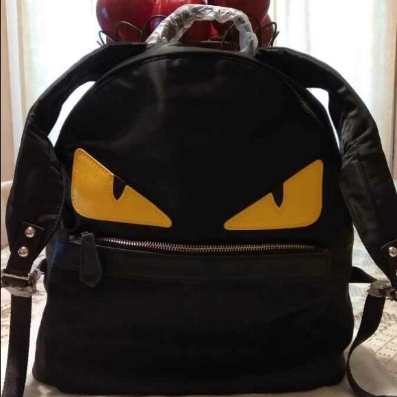 Designer Backpack Fendi Black Nylon Backpack Sale Fendi Backpack